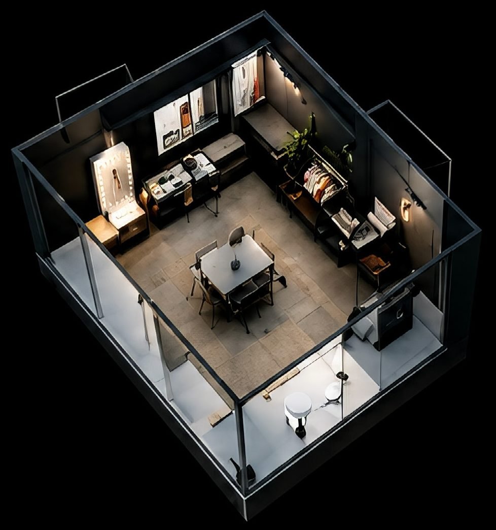 3D view of the Private Studio